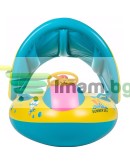 Бебешки пояс с дупки за крачета волан и козирка